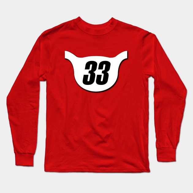 Cru Jones BMX Race Plate Long Sleeve T-Shirt by Hucker Apparel